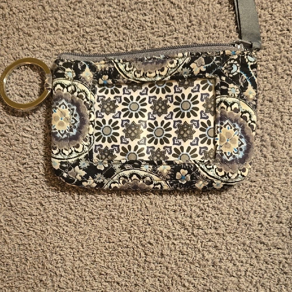 Vera Bradley ID Holdervwith Key Ring